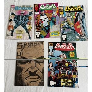 Marvel Punisher Comic Lot #57 #71 #72 #73 + New Warriors #6 1991 1992